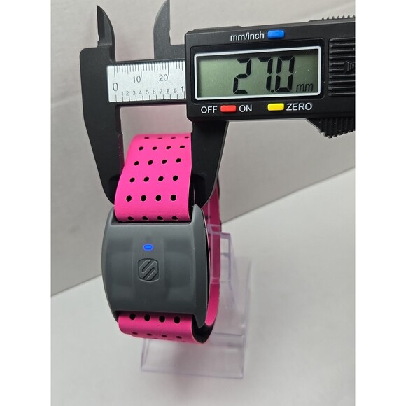 Scosche Rhythm+ Plus Armband Heart Rate Monitor Bluetooth ANT+ Calories Pink - Picture 10 of 13